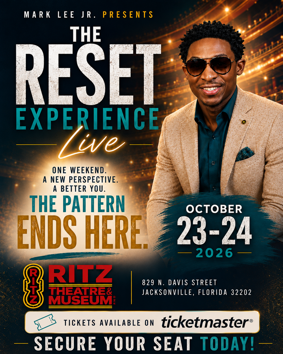 The Reset Experience Live — October 23-24, 2026 at the Ritz Theatre, Jacksonville